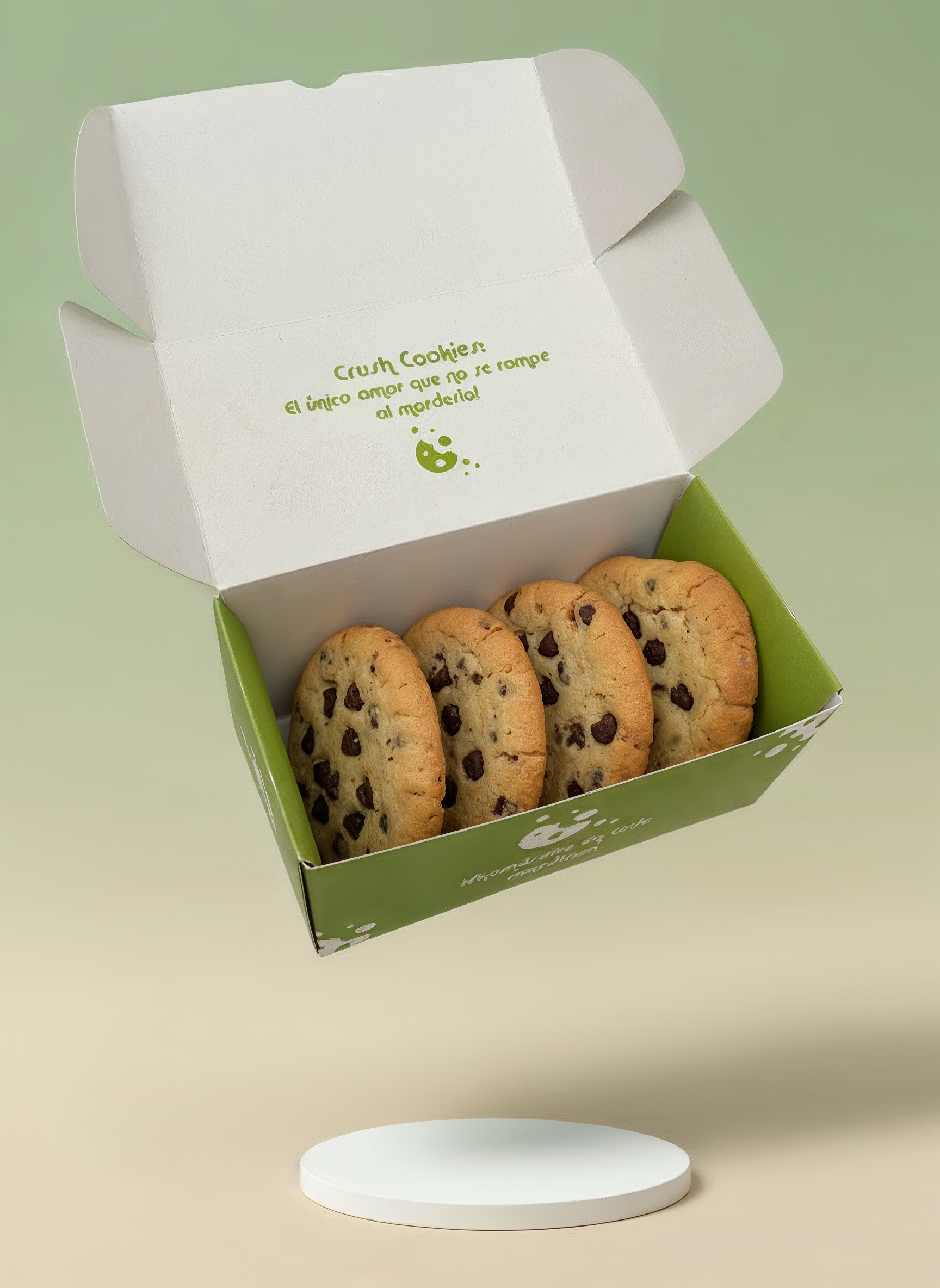 Caja de galletas artesanales ChocoChip Crush Cookies Colombia